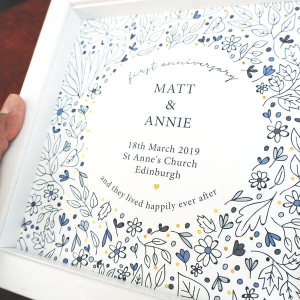 Personalised 1st Anniversary Frame - Ant Design Gifts