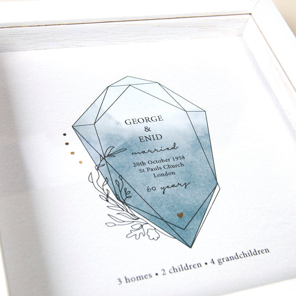 Personalised 60th Anniversary Gift - Ant Design Gifts