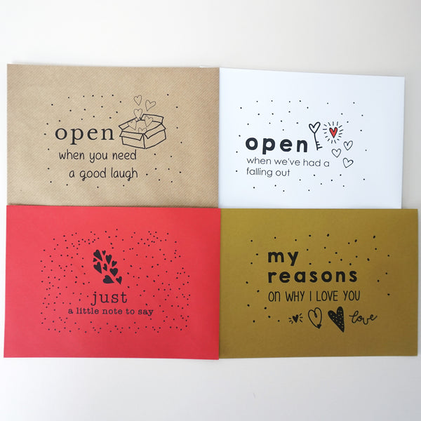 Valentines Open When Envelopes - Ant Design Gifts