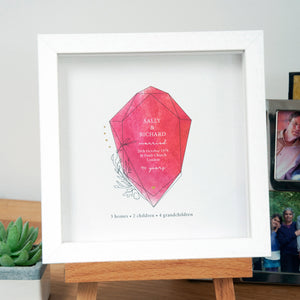 Personalised 40th Anniversary Gift - Ant Design Gifts