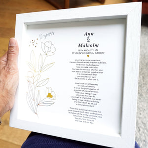 50th Anniversary Gift for Parents - Ant Design Gifts