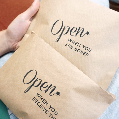 www.antdesigngifts.co.uk Going away gift for a loved one. A gift for your girlfriend, boyfriend or partner. Envelopes to fill with special treats and memories