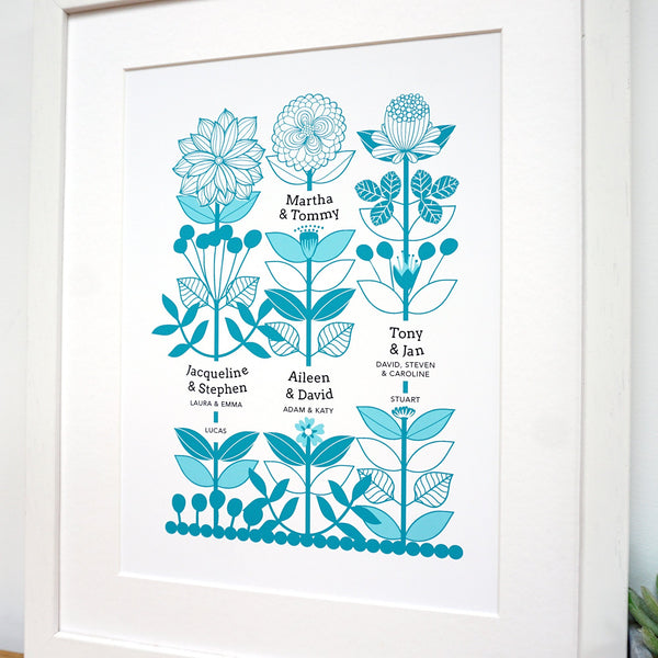 Personalised Family Tree Print for Great / Grandparents - Ant Design Gifts