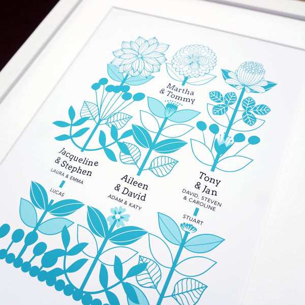 Personalised Family Tree Print for Great / Grandparents - Ant Design Gifts