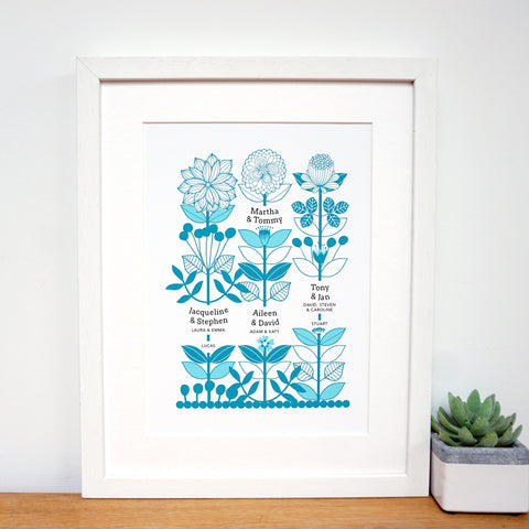 Personalised Family Tree Print for Great / Grandparents - Ant Design Gifts