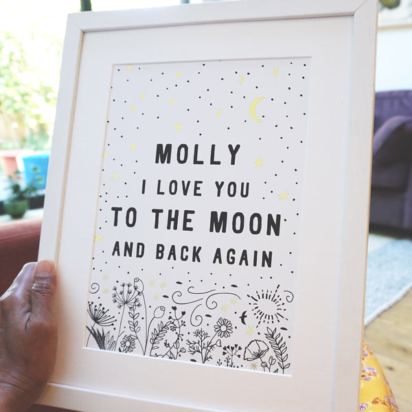 I Love You to the Moon and Back Again - Ant Design Gifts