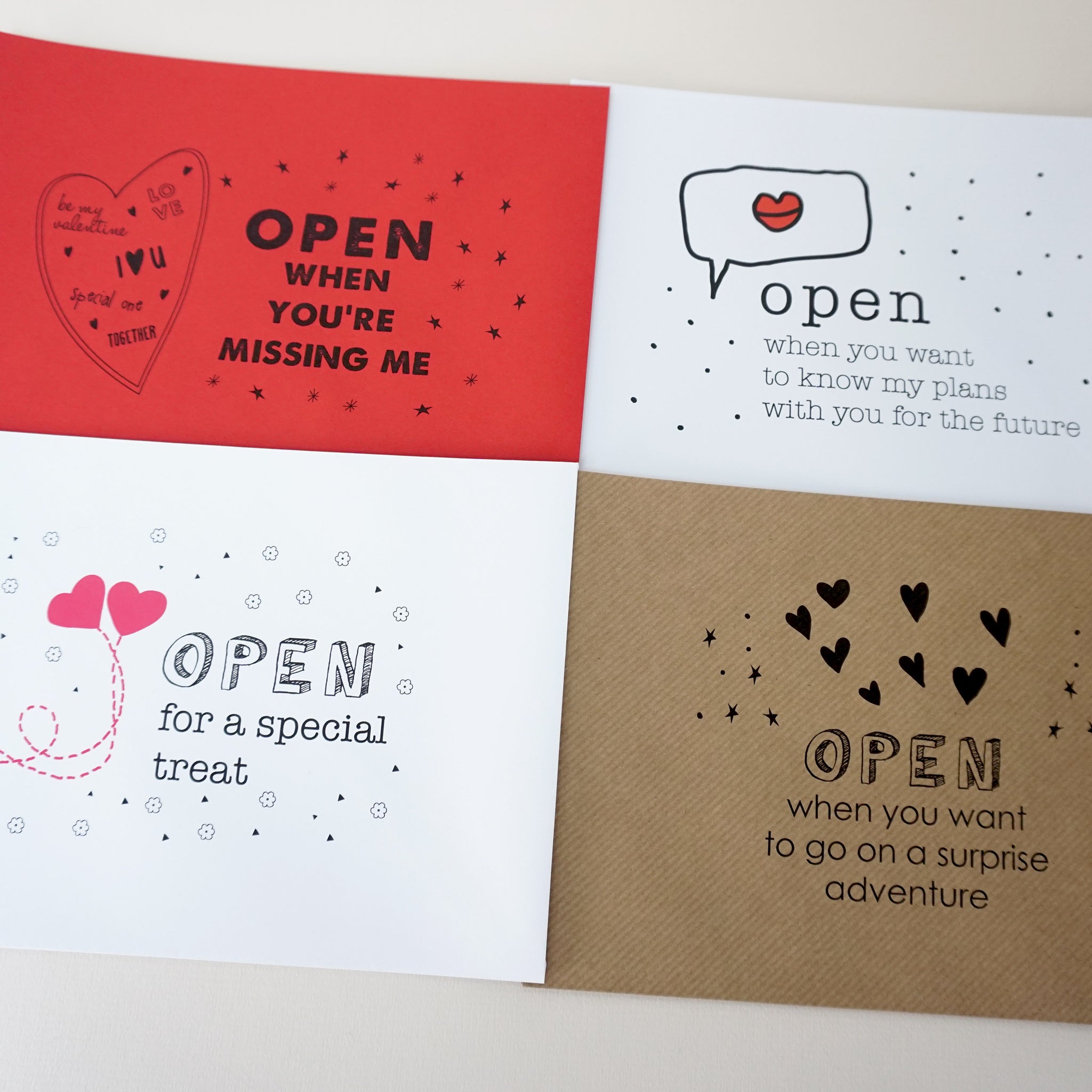 Valentines Open When Envelopes - Ant Design Gifts