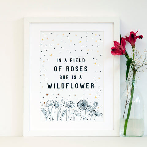 Girl Flower Art Print - Ant Design Gifts
