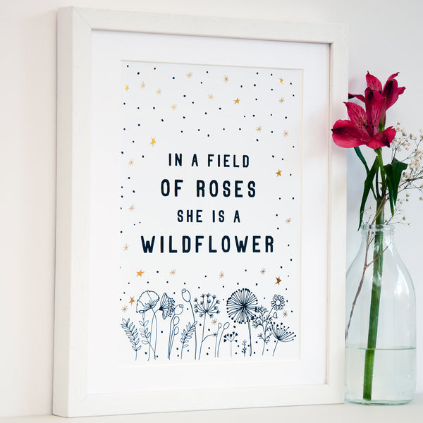 Girl Flower Art Print - Ant Design Gifts
