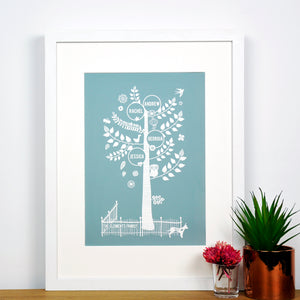 Personalised Family Tree Print - Ant Design Gifts